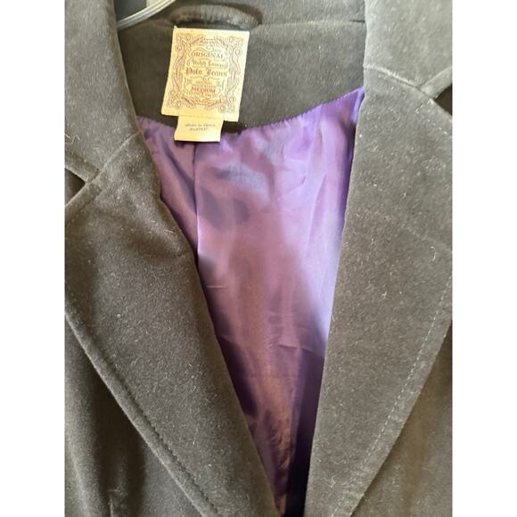 Ralph Lauren Polo Vintage 80s Black Velvet Two Button Jacket Women's Size M - Picture 6 of 8